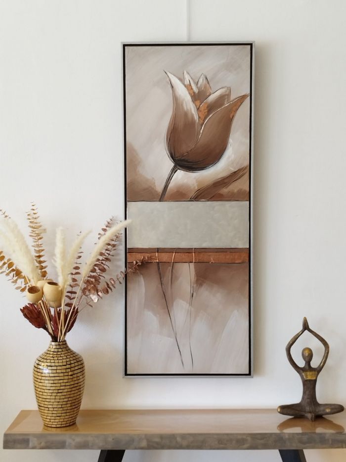 Tableau tulipe chocolat