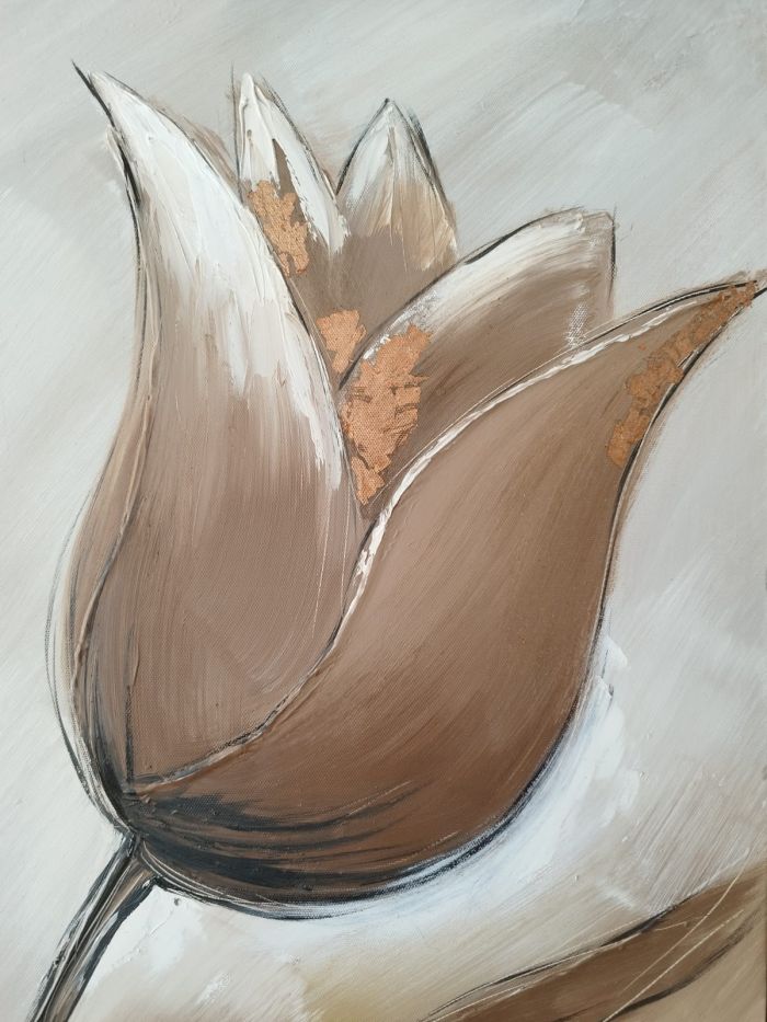 Tableau tulipe chocolat