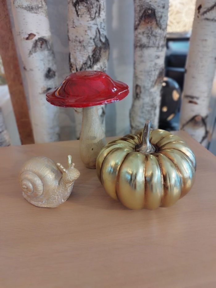 Déco citrouille dorée