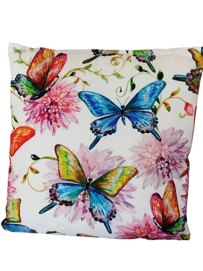 Coussin Papillons bleus