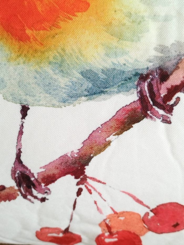 Coussin Rouge gorge – Image 2