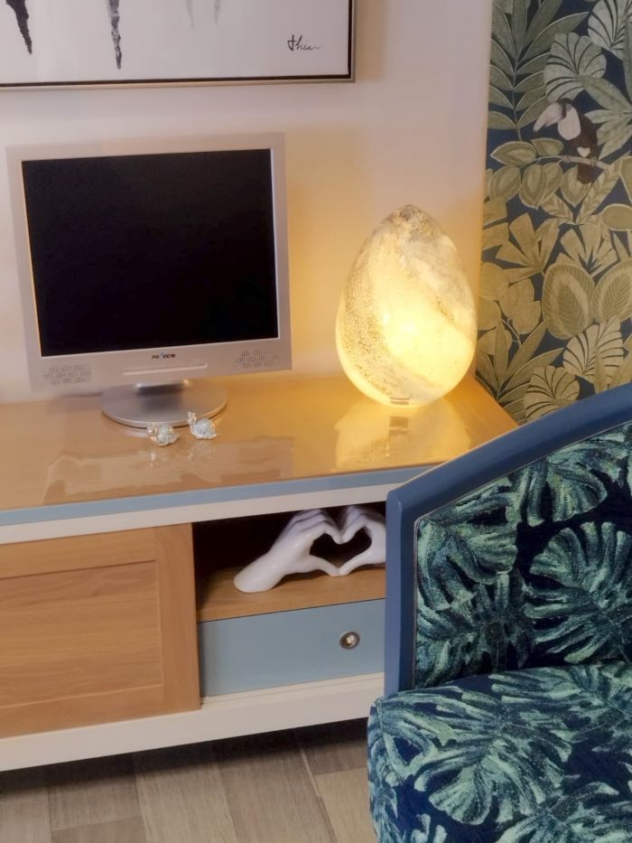 Lampe en verre oeuf