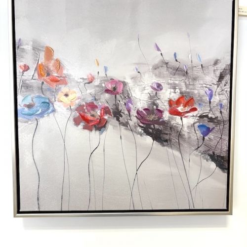 Tableau fleurs colorées
