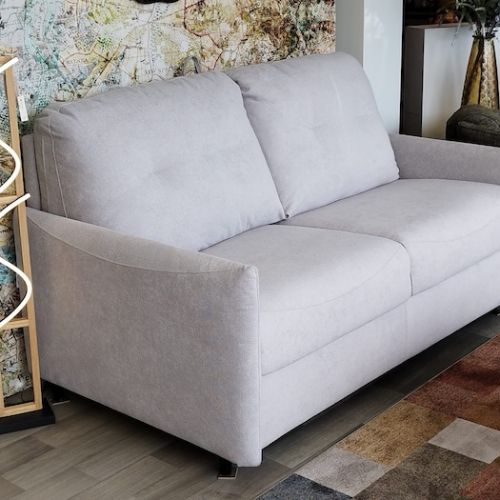 Canapé convertible gris beige
