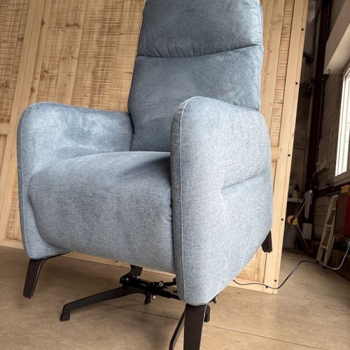 Fauteuil releveur relaxation bleu