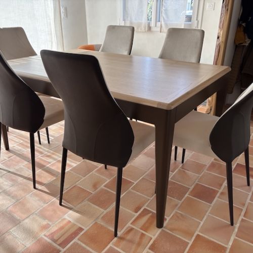 Table extensible chêne