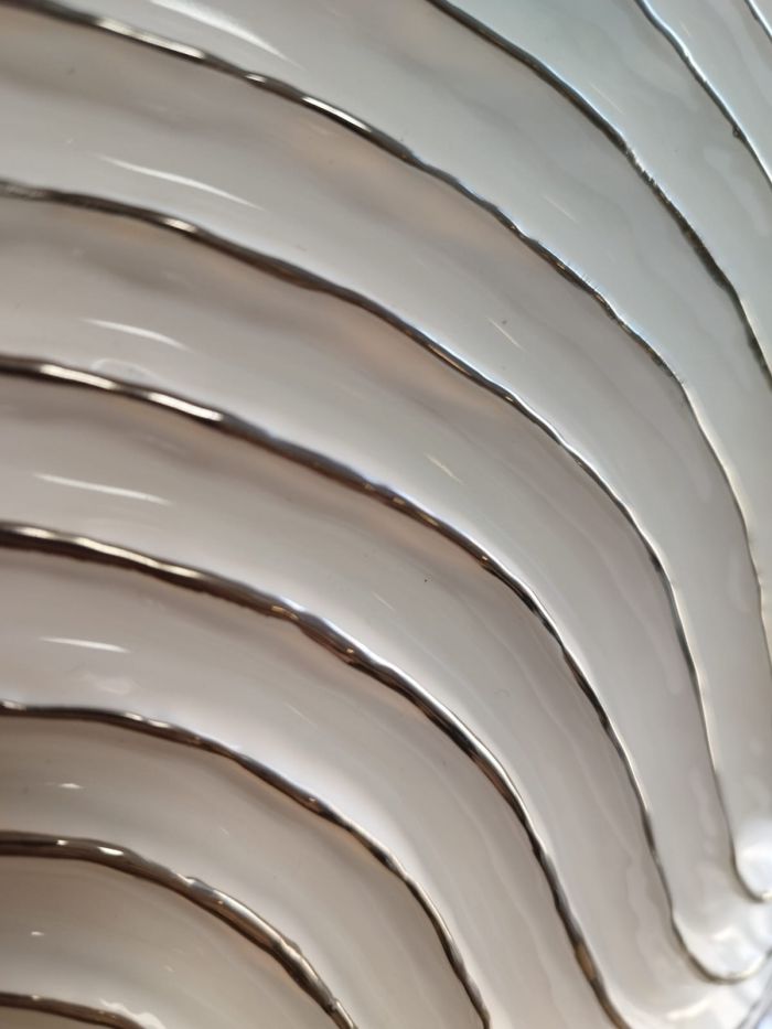 Vase rond blanc