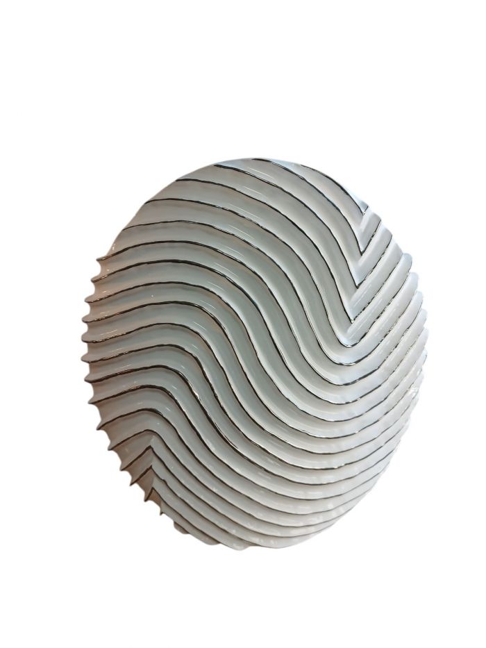 Vase rond blanc