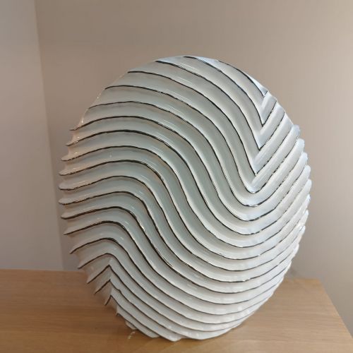 Vase rond blanc