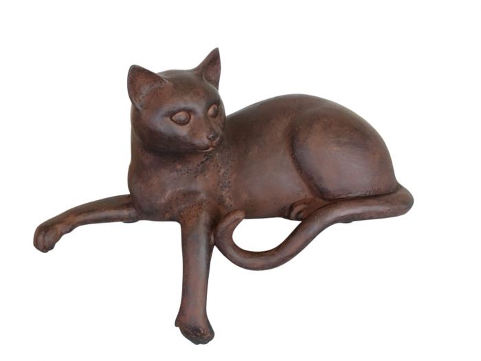 Chat couché rouille
